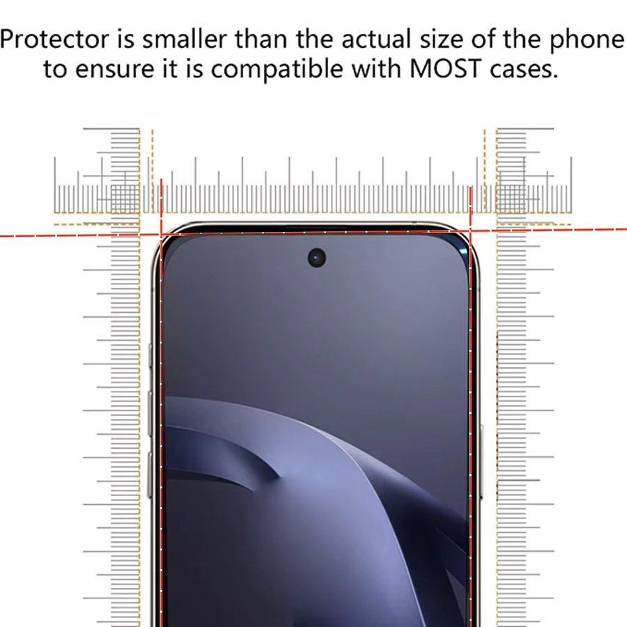 4 Stück HD-Schutzglas für Xiaomi 17T 14T 13T 12T 11T Pro, transparente Displayschutzfolie aus gehärtetem Glas mit vollständiger Abdeckung - Bild 2