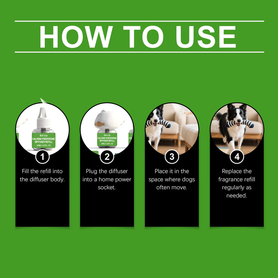 EelJoy Beruhigender Diffusor für Hunde gegen Angstzustände, ätherisches Öl frei, Farbe: Weiß - Bild 2