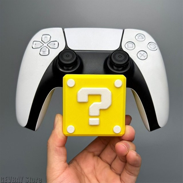 GEVBAY Fragezeichen-Box Spielcontroller-Halterung für PS4, PS5 und Xbox in Gelb - Bild 1