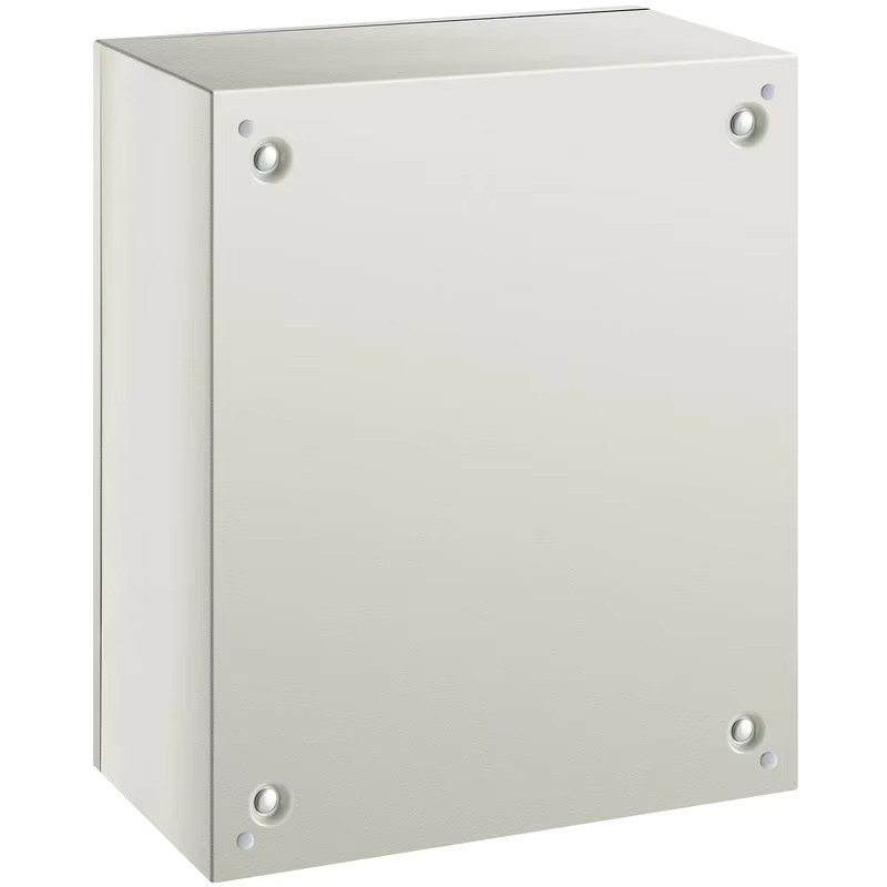 NEMA 4X Stahlverteilerschrank Industriegehäuse in Grau, IP66 wasser- und staubdicht, elektrischer Anschlusskasten für Innen- und Außenbereich mit Montageplatte, B/T/H: 50 x 40 x 20 cm - Bild 6