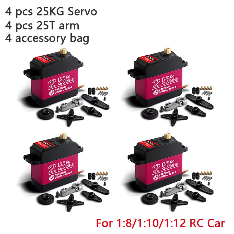 Dsservo Wasserdichtes Hochgeschwindigkeitsservo Pro Metal Gear, 4-teiliges Set - Bild 5
