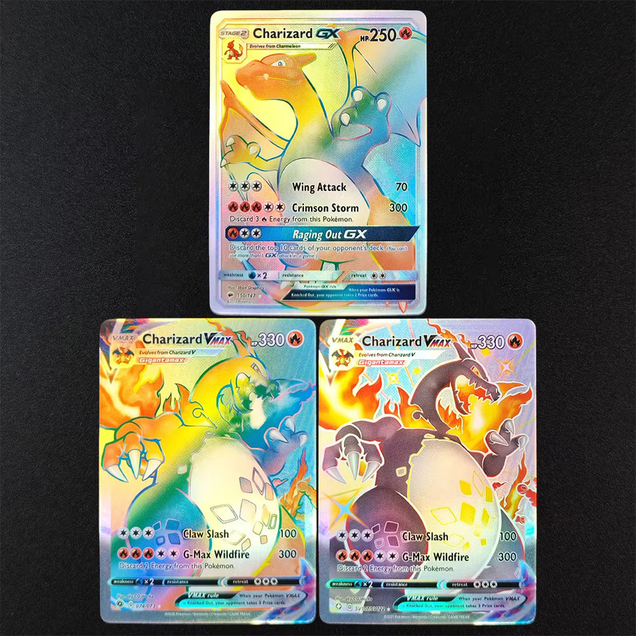 Pokémon Charizard Vmax GX 074/073 150/147 SV107/sv122 TCG Sammel-Spielkarten - Bild 1