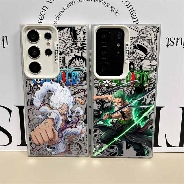 One Piece Bunte Silikon-Handyhülle für Samsung Galaxy S26 S25 S24 S23 S22 S21 S20 FE Ultra Plus und Android Modelle - Bild 1