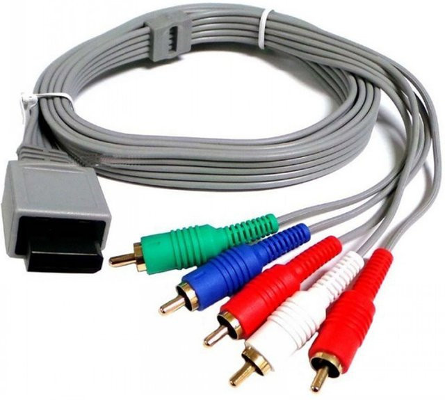OULLX RCA-AV-Verlängerungskabel für Nintendo Wii und Wii U, 5RCA-Audio-Video-Signalübertragung, Multicolour - Bild 1