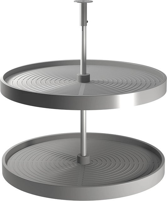 Emuca Lot Runde Platten Shelvo für Küchenmöbel 800 mm Modul, Kunststoff und Aluminium, Weiss - Bild 1