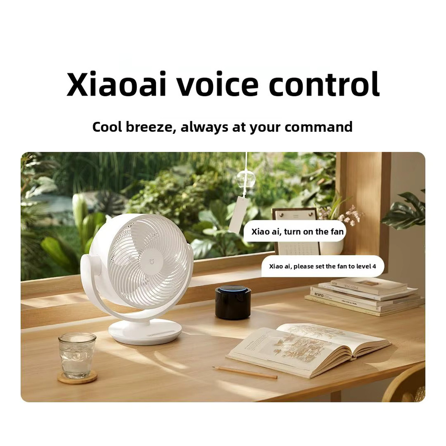 Xiaomi DC Inverter Desktop-Umluftventilator mit App-Steuerung, weißer Tischventilator - Bild 3