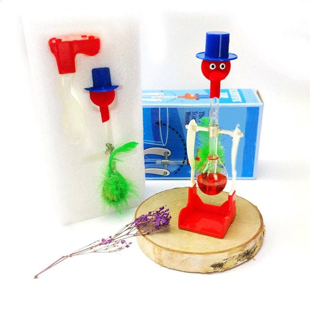 StellarSips Retro Trinkvogel Ente rot aus Glas und Kunststoff - Bild 1