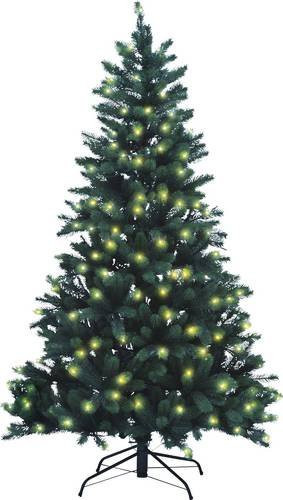 Xenotec PE-BM180 Künstlicher Weihnachtsbaum Tanne in Grün mit warmweißer LED-Beleuchtung - Bild 1