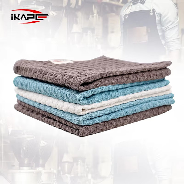 IKAPE Kaffeebar-Handtuch Mikrotuch in Blau für Kaffeemaschinen und Espresso-Bar-Werkzeug - Bild 1