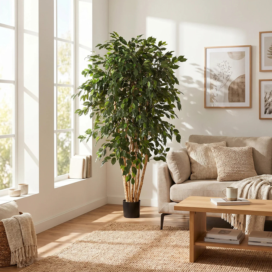 Künstlicher Ficusbaum Valerius von artplants in Grün, Höhe: 180 cm - Bild 2