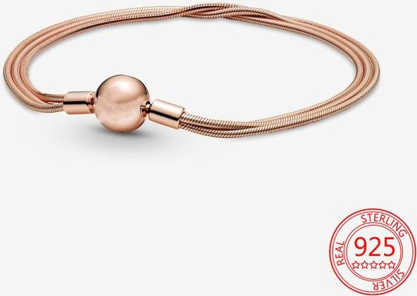 Wucifang Jewelry Armband 925 Sterling Silber, Unendlich Geknotetes Herz, 16cm, Damen - Bild 1