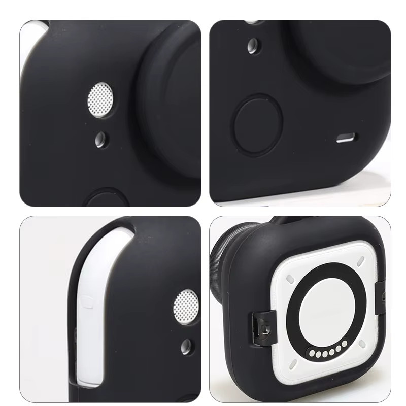 Insta360 Silikonhülle für Insta360 GO Ultra in Schwarz mit Objektivdeckel und Mini-Tragetasche - Bild 3