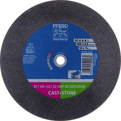 PFERD Trennscheibe SG CHOP HD CAST+STONE für Guss, Stein und NE-Metalle, Durchmesser: 400 mm, Breite: 40 mm, Bohrung: 25,4 mm, 10 Stück - Bild 1