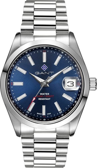 Gant Herrenuhr, Quarz, Edelstahl, Blau, 42 mm, 10 ATM - Bild 1