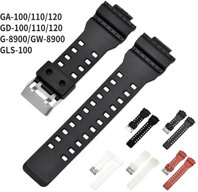 MULILAI Uhrenarmband, Kautschuk, Schwarz, Unisex - Bild 1