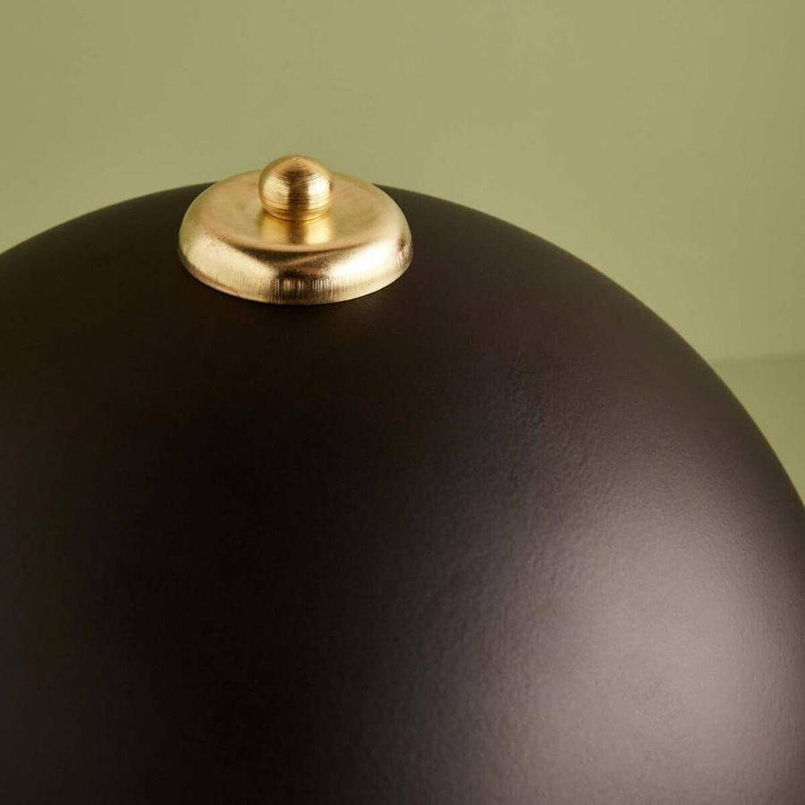 Opviq Tischleuchte modern in Gold und Schwarz aus Metall und MDF mit E27 Fassung, B/H/T: 23 x 35 x 23 cm - Bild 3