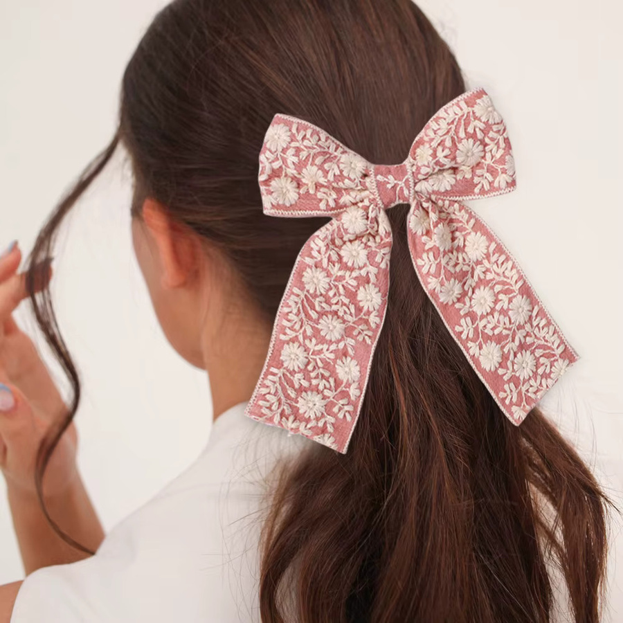 BABY BOWS Haarspange, Schleife, Spitze, Stickerei, Kinder - Bild 2