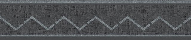 A.S. Création selbstklebende Bordüre Geometrisch in Schwarz-Silber und Grau, Breite: 13 cm, Länge: 500 cm - Bild 1