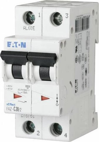 Eaton FAZ-C4/2 Leitungsschutzschalter 4A 400 V/AC in Weiß - Bild 1