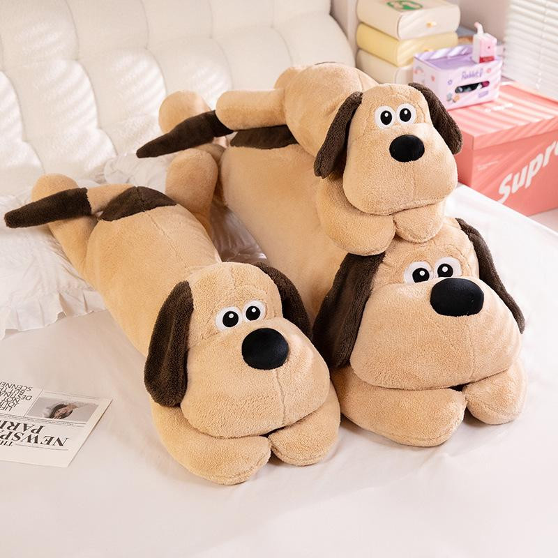 Pangcangshu Plüschkissen Hund im Cartoon-Design, großes weiches Stofftier für Welpen, Länge: 80 cm - Bild 2
