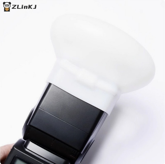 Bounce Dome Soft Silicone Flash Cap Diffusor in Weiß für universelle Blitzaufsätze - Bild 1