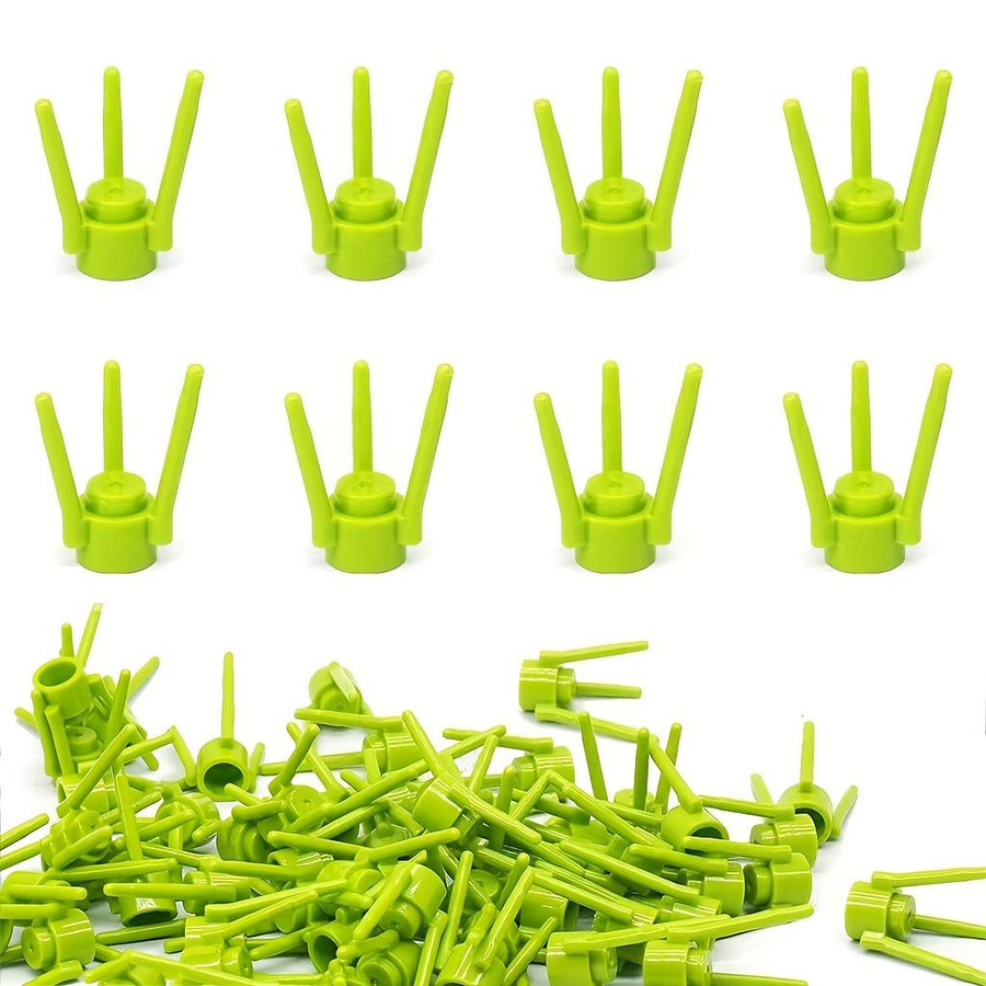 Yiran toy MOC-Komponenten Pflanzenblumenstielhalter Bausteine 50-teiliges Set dunkelgrün - Bild 1