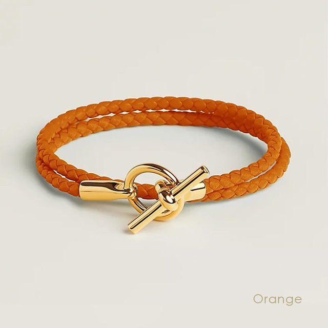 MONDLICHT Armband, Leder-Doppellagen, Messing, Gold, Damen, 19 cm - Bild 1