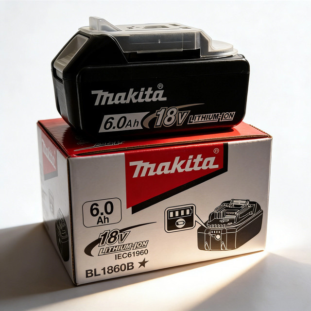 Makita 18V LXT Akku BL1860B mit 6 Ah in Schwarz für Elektrowerkzeuge - Bild 1