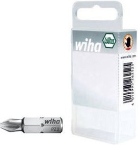 Wiha Bit Set Standard 10-teilig Pozidriv PZ3 25 mm 1/4 Zoll in Box silber - Bild 1