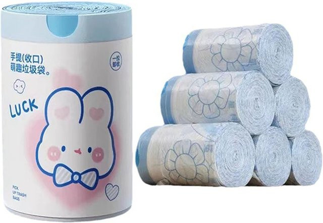 Untior Müllsack Cartoon Blue Rabbit in Blau, B/T/H: 50,0 x 45,0 cm - Bild 1