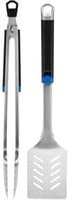 Napoleon Essential Grillbesteck-Set, 2-teilig, Silber/Schwarz mit Grillwender und Zange - Bild 1
