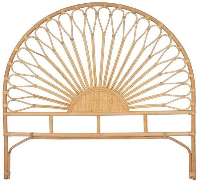 Vente-unique Bettkopfteil Solia aus Rattan in Beige, Breite: 145 cm - Bild 1