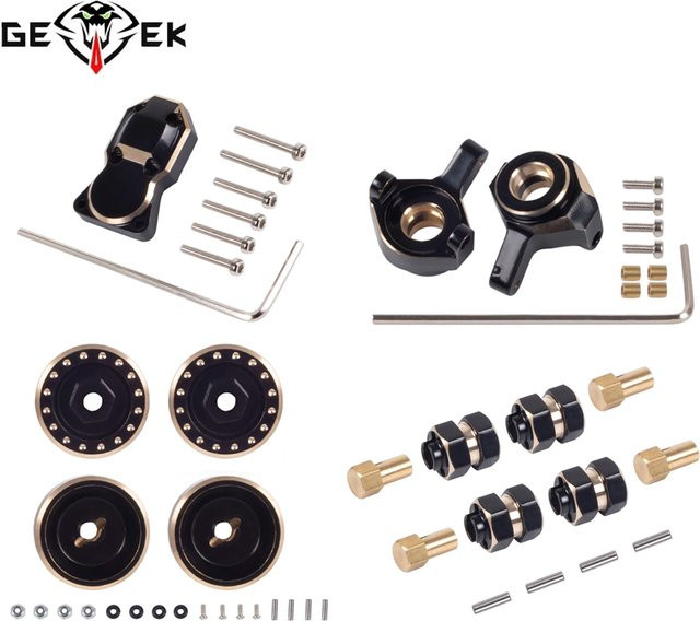 Axial Messing-Gegengewicht Lenkknöchel Radnabe, 1:24 RC Crawler Auto, Zubehör - Bild 1