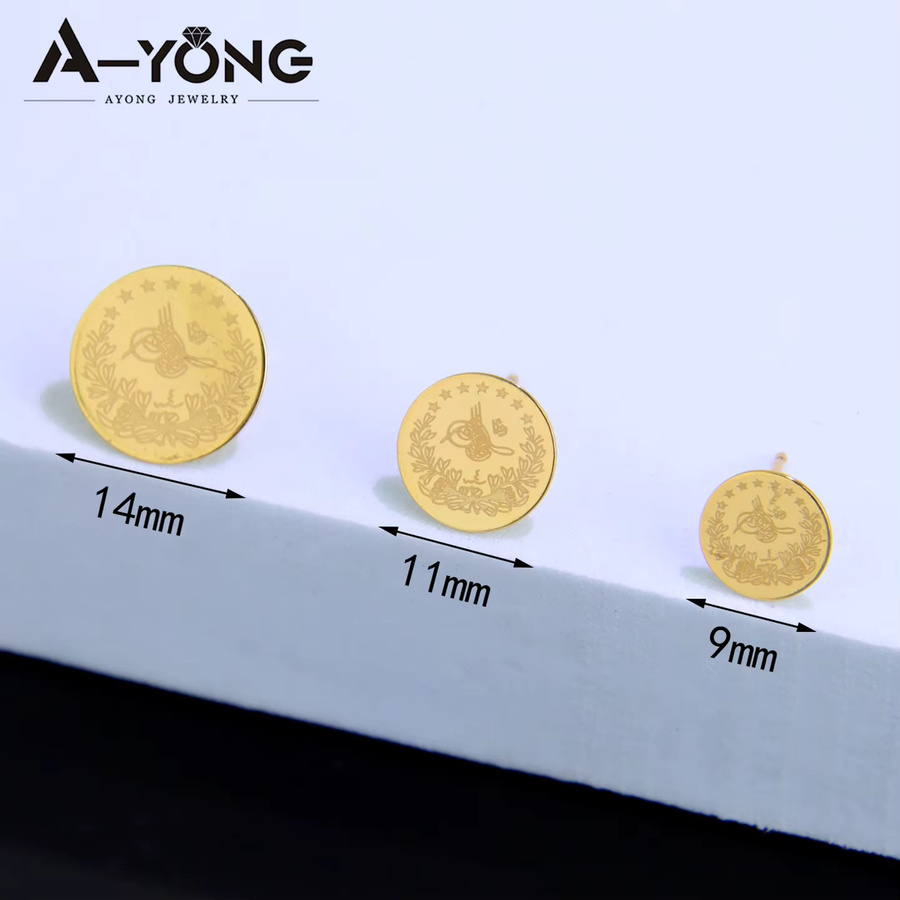 A-YONG AYONG JEWELRY Ohrstecker, 18 Karat vergoldet, Damen - Bild 4