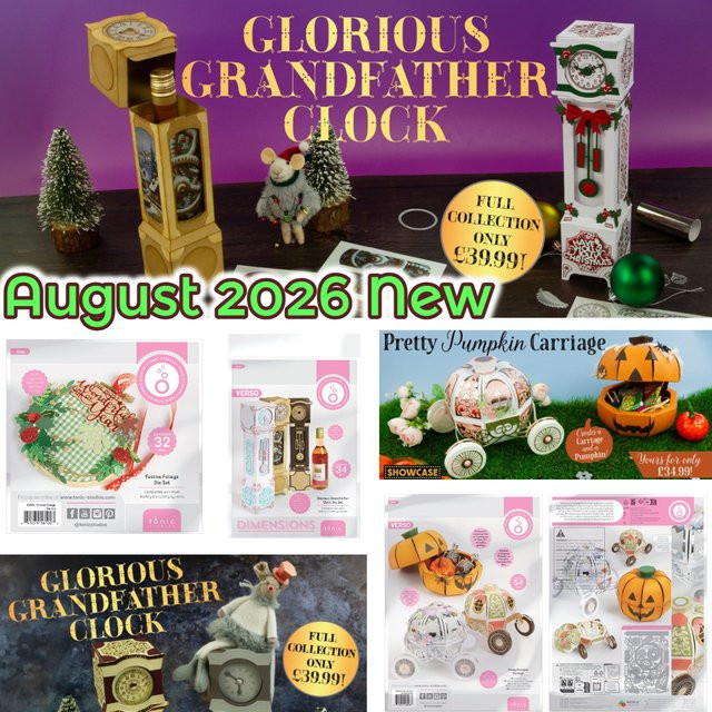 Glorious Metall-Stanzform Großvateruhr in Silber für DIY Scrapbook, Tagebuch und Grußkarten - Bild 1