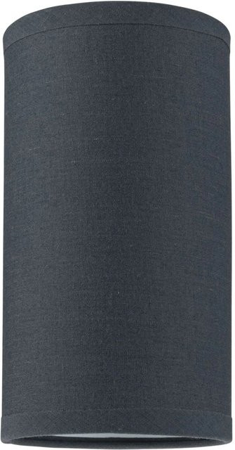 Paulmann Lampenschirm Valerio Anthrazit Stoff Zylinder Form für E27 Fassung Durchmesser: 10 cm - Bild 1