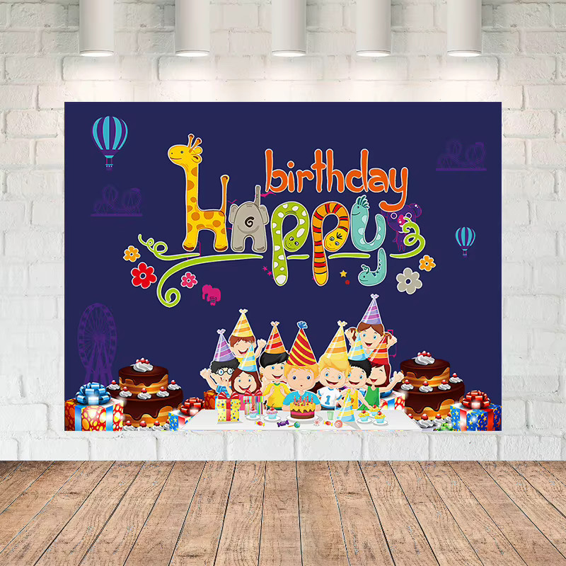 VIKAMA Geburtstag Wandteppich für Kindergarten und Klassenzimmer, Mehrfarbig, B: 75 cm, H: 75 cm - Bild 2