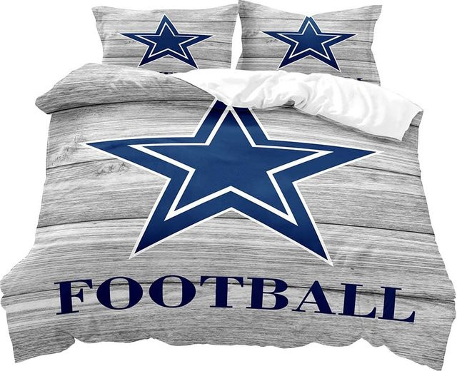 American Football Bettwäsche-Set von Your Warm Home in Marineblau, bestehend aus Bettdeckenbezug und Kissenbezug, B/H: 135 x 200 cm - Bild 1