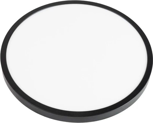 ENOVALITE LED Panel Einbauleuchte 24W Schwarz mit variablem Lochausschnitt und CCT Farbtemperatur 2700-5700K - Bild 1