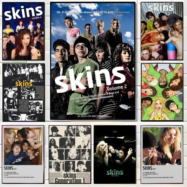 s-SKINS Poster Wandkunstdruck in Weiß und Multicolour, ungerahmtes Papier-Poster für deine Wanddekoration - Bild 1