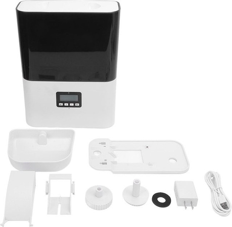 Aimo Hängender Automatischer Futterspender für Haustiere mit Zeitschaltung und Intelligenter Sensorik, Verstopfungssicher, Schwarz