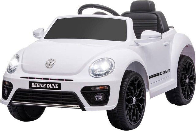 AIYAPLAY Volkswagen Beetle Kinder-Elektroauto mit Licht und Sound Weiß - Bild 3