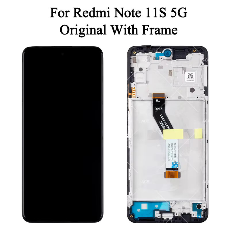 Xiaomi Redmi Note 11S 5G LCD-Display Touchscreen-Digitizer-Baugruppe in Schwarz - Bild 1