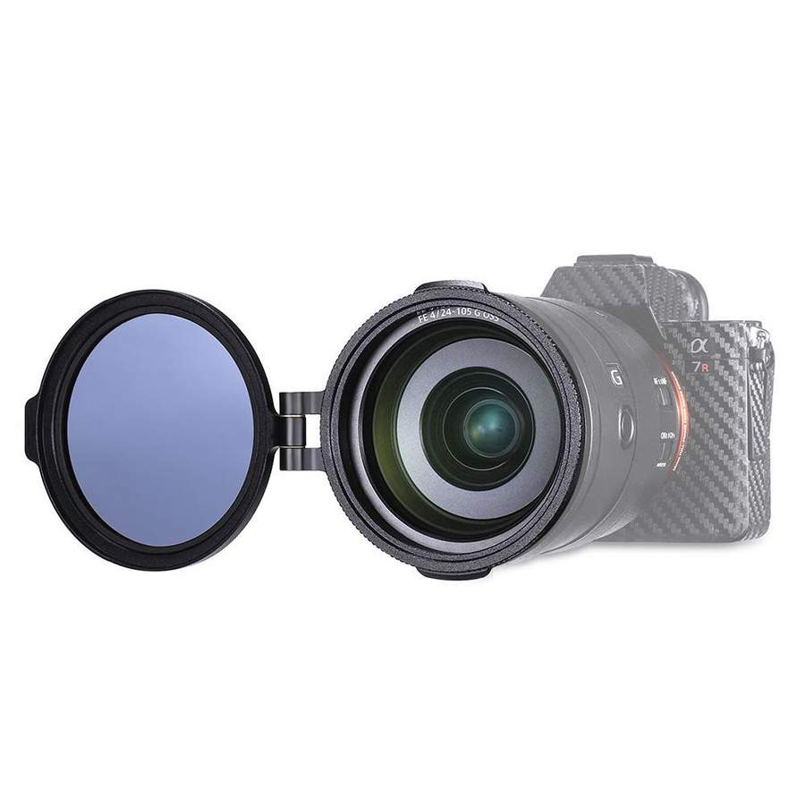 UURIG R-82 Schnellfiltersystem für Kameraobjektive mit ND-Filter und Metall-Adapterring, kompatibel mit Canon 58mm, Schwarz - Bild 3