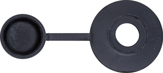 LUX-TOOLS Abdeckkappe für Eternitschraube M6 aus Kunststoff in Schwarz, 2 Stück - Bild 1