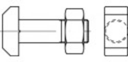 TOOLCRAFT Hammerkopfschraube M10 aus Stahl, 25 Stück - Bild 1