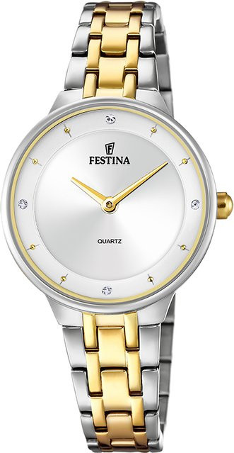 Festina Mademoiselle Armbanduhr, Quarz, Edelstahl, Silber, Zirkonia, 31 mm, Damen - Bild 1