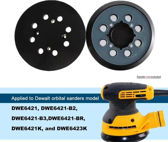 Stützteller mit 8 Löchern für Exzenterschleifer DWE6423 DWE6421 DWE6421K, Durchmesser: 125 mm - Bild 1