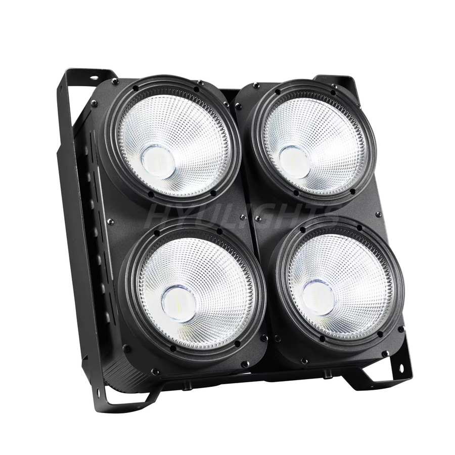 HYULIGHTS 4-Augen LED COB Blinder 400W RGBWA UV 6in1 Wash Beam Strobe Bühnenbeleuchtung in Schwarz - Bild 3