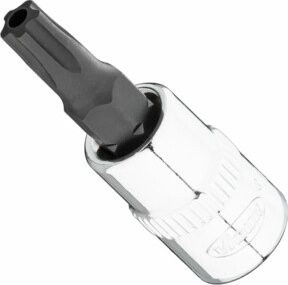 Vigour Schraubendreher-Einsatz V7037-IPR27 T27+H, 1/4 Zoll (6,3 mm) Vierkant, Innen 5-Stern Profil mit Zapfen, Silber - Bild 1
